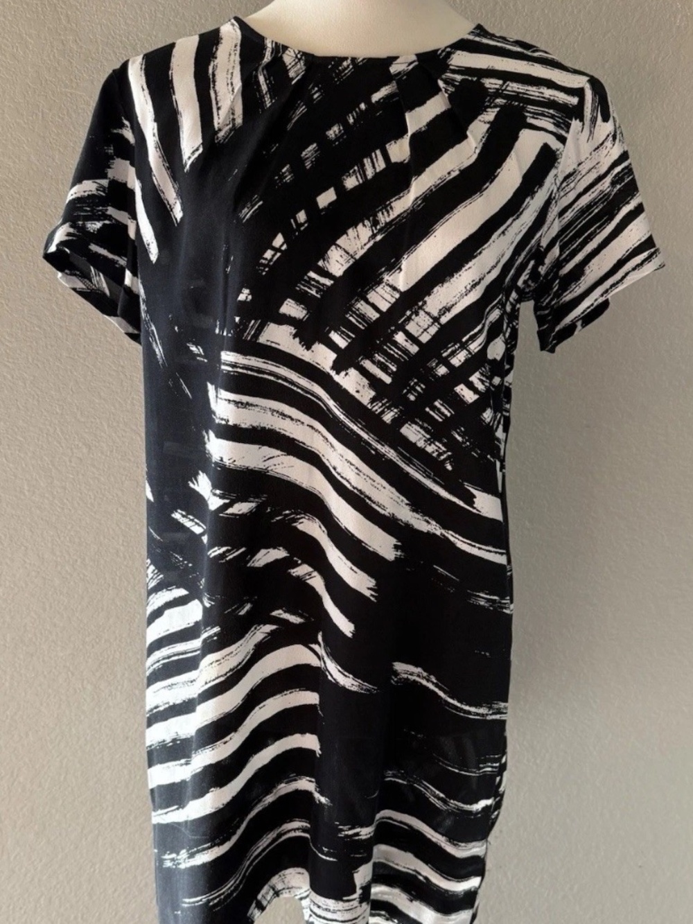 Michael Stars Womens S Small Black White Shift Dress - Picture 1 of 8